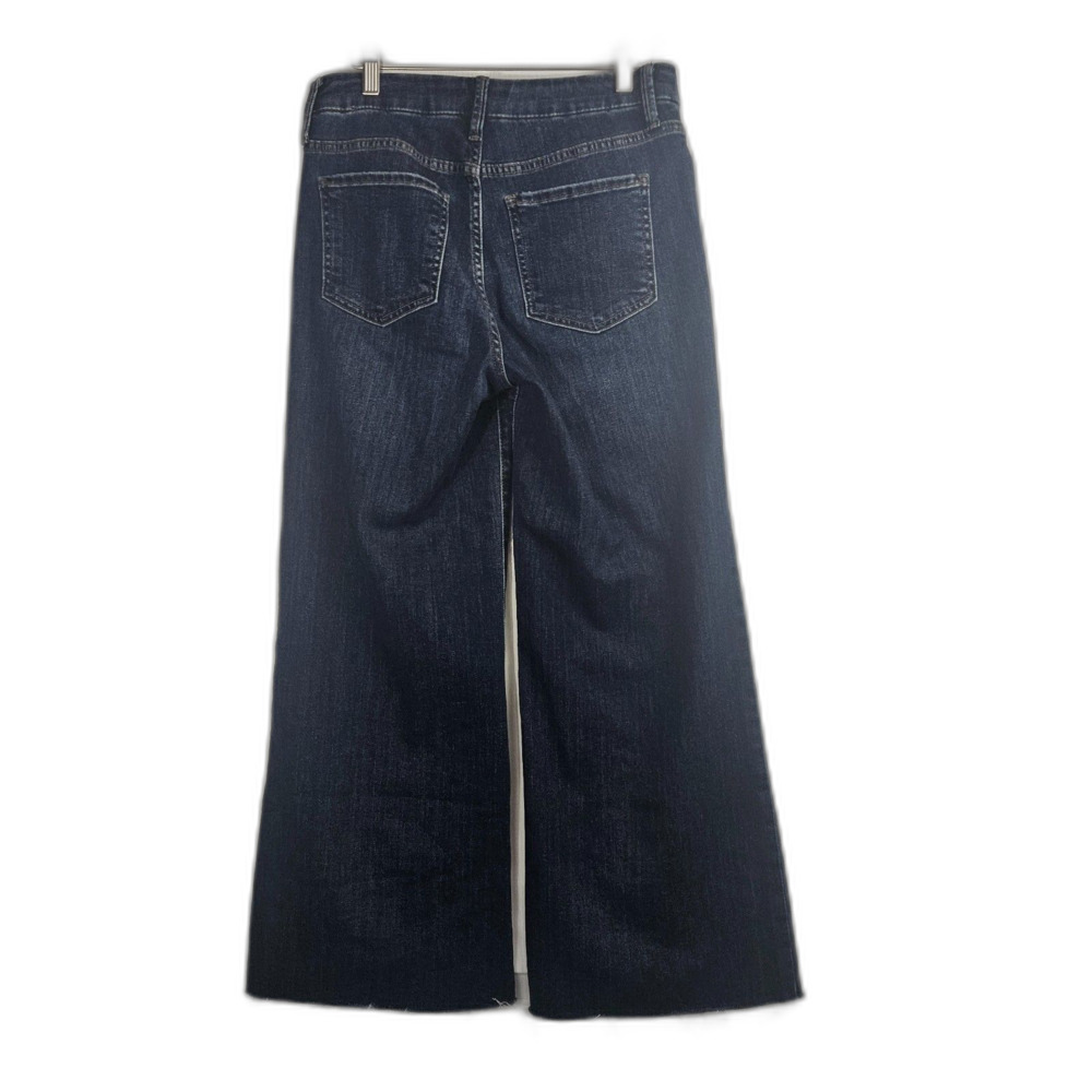 Kut From the Cloth Wide Leg Meg Women's Sz 2 Dark Wash Ab Fab - Picture 3 of 11